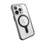Speck Presidio Perfect-Clear ClickLock & MagSafe – iPhone 15 Pro dėklas (skaidrus / matinis juodas / pilkas)