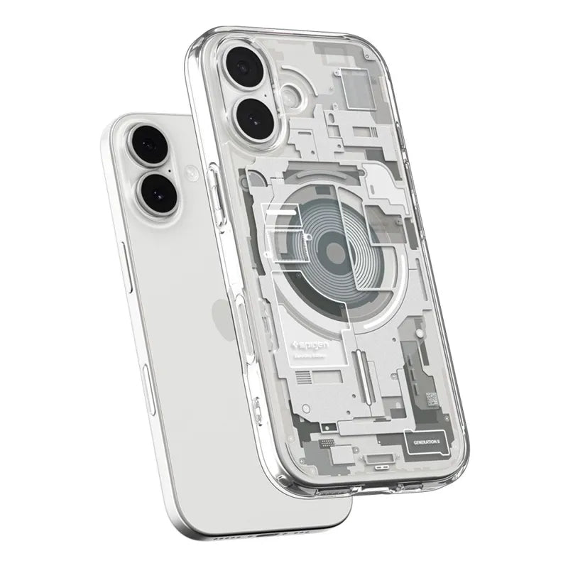 Spigen Ultra Hybrid Mag MagSafe - Dėklas iPhone 17 (Zero One Natural Titanium)
