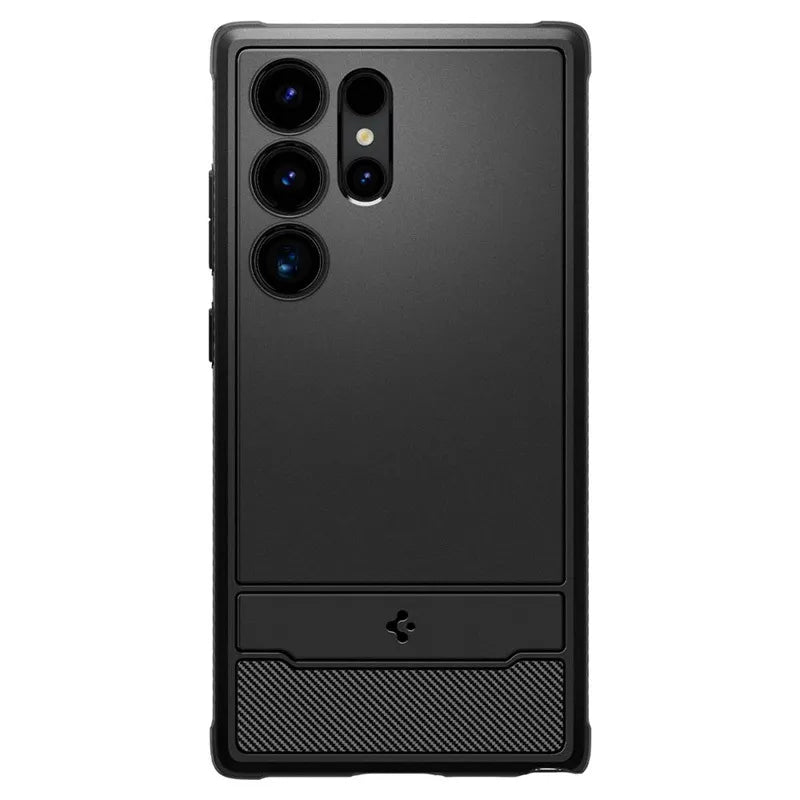 Spigen Rugged Armor - Dėklas, skirtas Samsung Galaxy S24 Ultra (Matinė juoda)