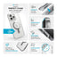Speck Presidio Perfect-Clear ClickLock & MagSafe – dėklas iPhone 16 Pro Max (skaidrus / chromuotas užbaigimas / Serene Silver)