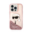 Karl Lagerfeld Liquid Glitter NFT Karl's Head dėklas skirtas iPhone 14 Pro Max (Rožinis)
