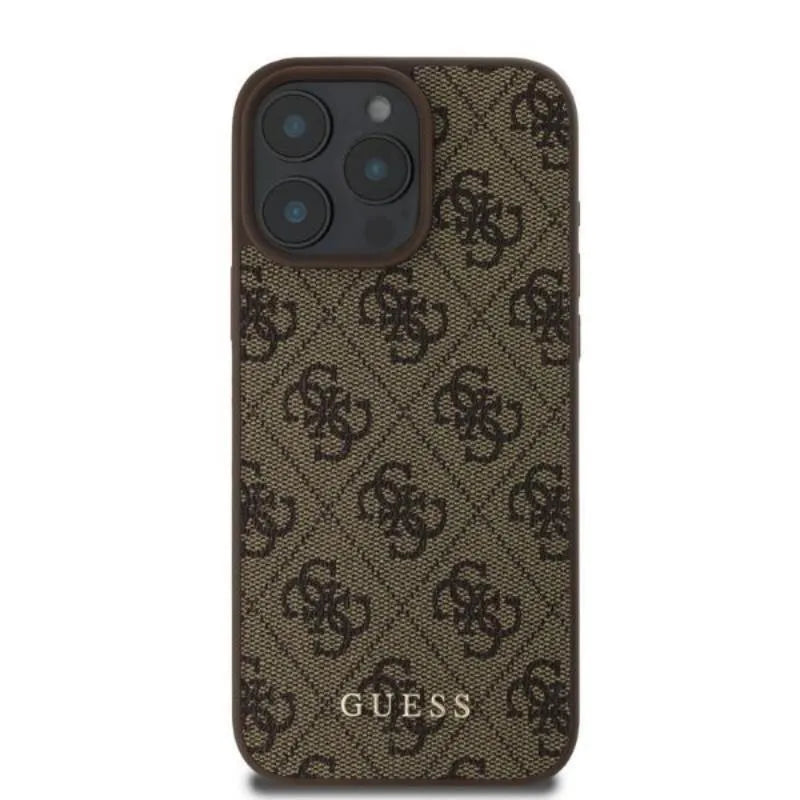 Guess 4G Classic - Dėklas iPhone 16 Pro (rudas)