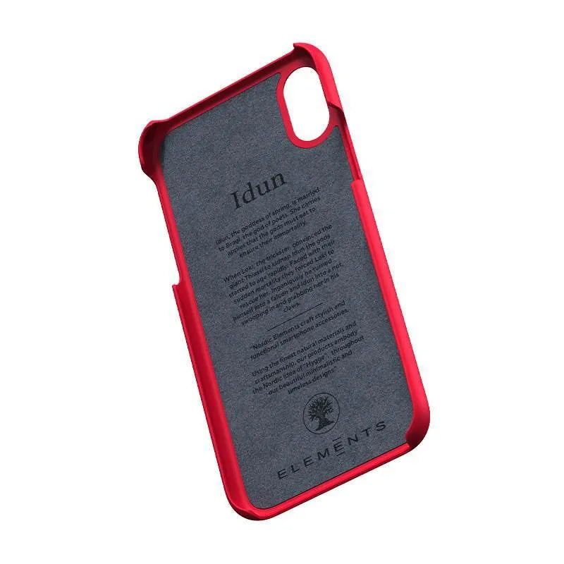 Nordic Elements Saeson Idun – dėklas iPhone Xs / X telefonui (raudonas)