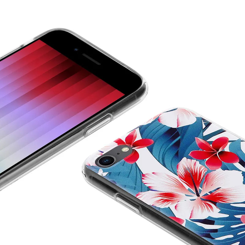 Crong Flower Case – iPhone SE (2022/2020) / 8 / 7 dėklas (raštas 03)
