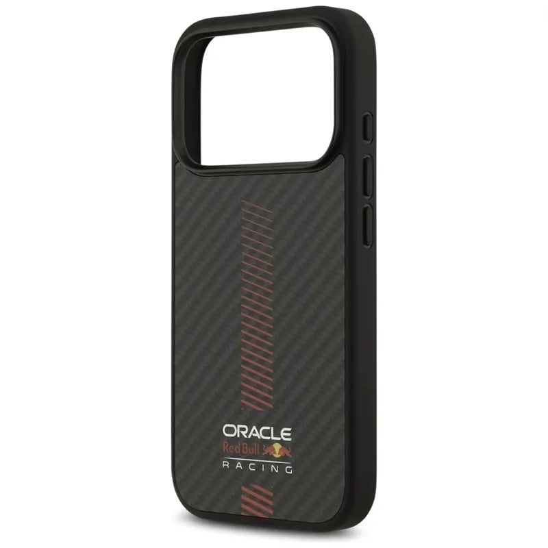 Red Bull Kevlar Powerbar MagSafe – dėklas iPhone 17 Pro (juodas)