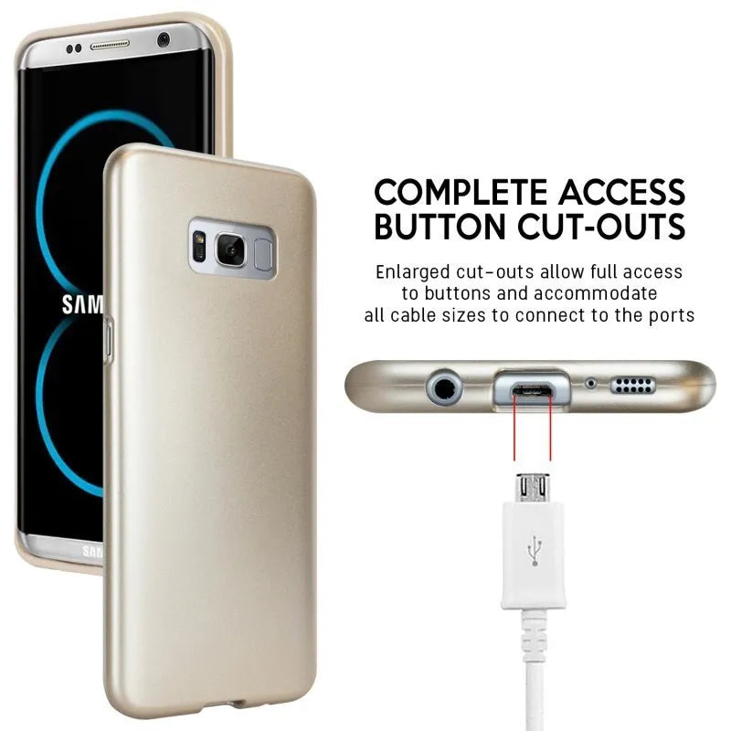 Mercury I-Jelly – dėklas Samsung Galaxy S8 telefonui (auksinis)