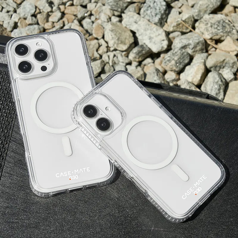 Case-Mate Tough D3O MagSafe – dėklas iPhone 16 Plus (skaidrus)