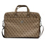 Guess Saffiano 4G Triangle Logo kompiuterio krepšys - Nešiojamo kompiuterio krepšys 15”/ 16” (rudas)