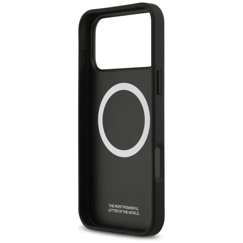 BMW M Kevlar Lines & Logo MagSafe dėklas – iPhone 17 Pro Max (juodas)
