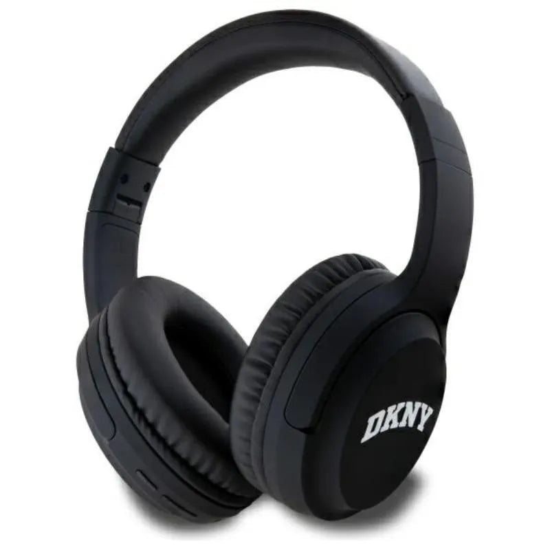 DKNY Arch Logo – belaidės ant ausų dedamos „Bluetooth V5.3“ ausinės (juodos)