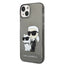 Karl Lagerfeld IML Glitter NFT Karl & Choupette – Dėklas iPhone 14 Plus (juodas)