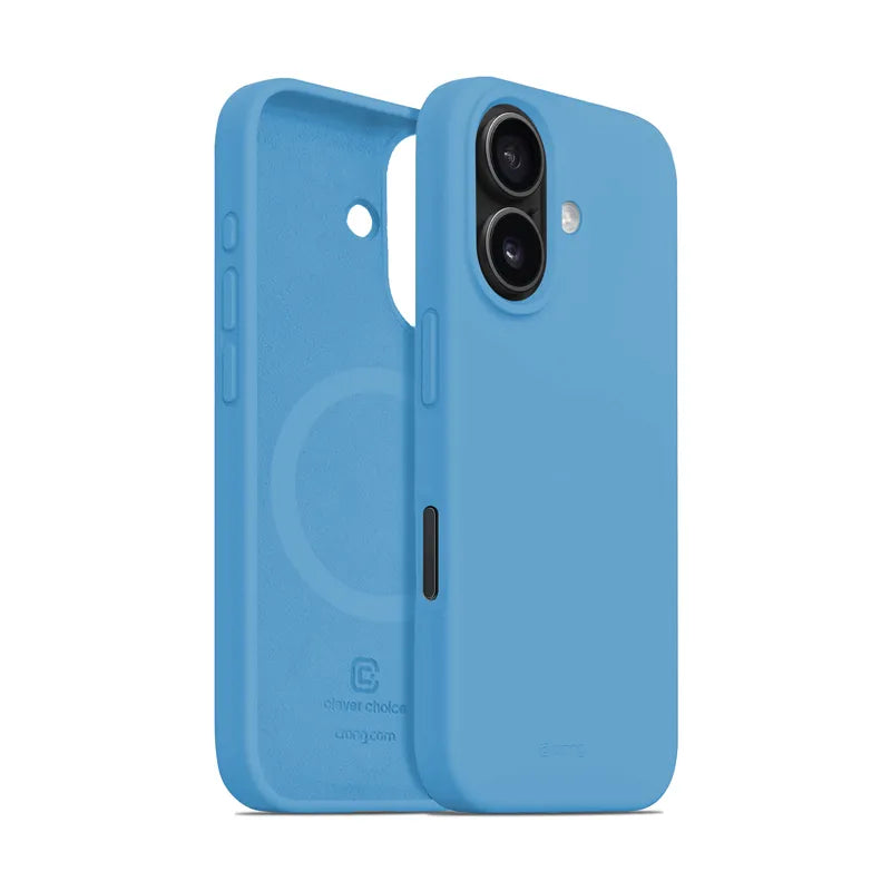 „Crong Color Cover Magnetic“ – „iPhone 16 MagSafe“ dėklas (mėlynas)