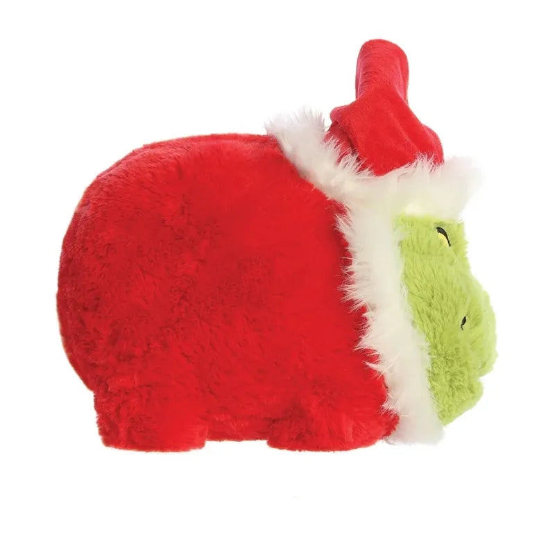 Grinch – Pliušinis žaislas / pagalvėlė Grinch su Kalėdų Senelio kostiumu, 25 cm, iš „Spudsters“ kolekcijos
