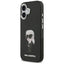 Karl Lagerfeld IML Aquarelle Karl & Logo MagSafe – Dėklas iPhone 17 (juodas)