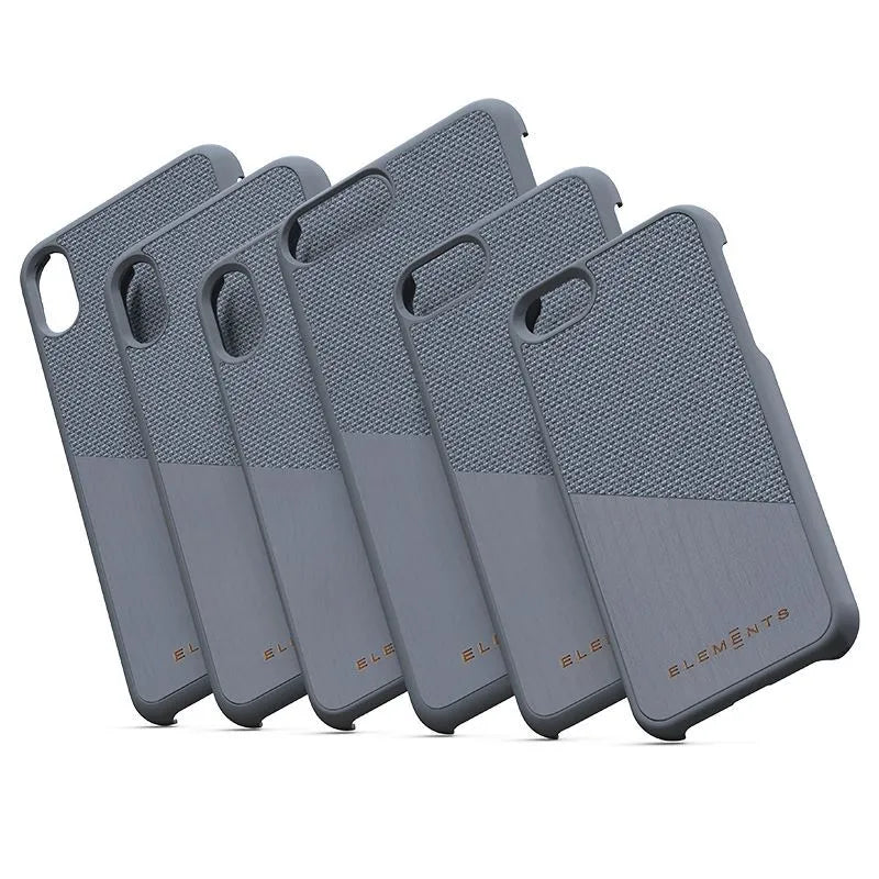Nordic Elements Original Hel – dėklas iPhone Xs Max su tikro klevo medžio intarpu (pilkas)