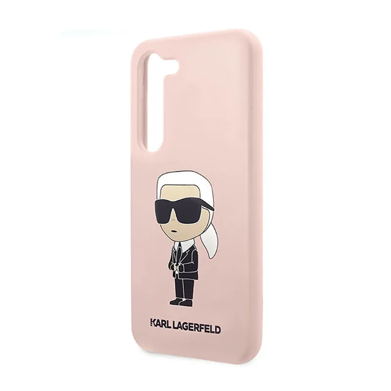 Karl Lagerfeld Silicone NFT Ikonik – dėklas, skirtas Samsung Galaxy S23+ (rožinis)
