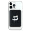 Karl Lagerfeld Choupette Head Pin MagSafe – belaidė išorinė baterija 5000 mAh 15 W (juoda)