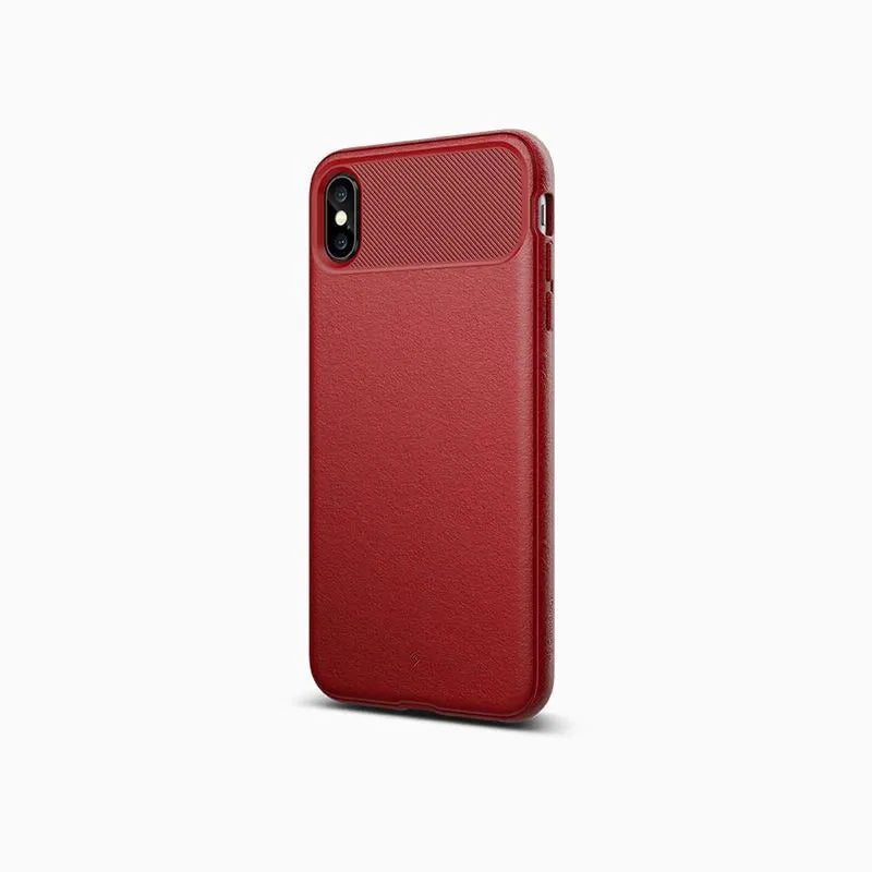 Caseology Vault dėklas iPhone Xs Max (raudonas)