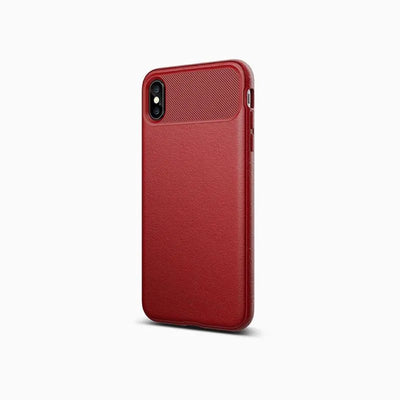 Caseology Vault dėklas iPhone Xs Max (raudonas)