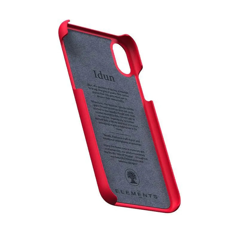 Nordic Elements Saeson Idun – dėklas iPhone Xs / X telefonui (raudonas)