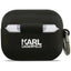 Karl Lagerfeld Silicone Karl & Choupette Head 3D - AirPods Pro 3 dėklas (juodas)