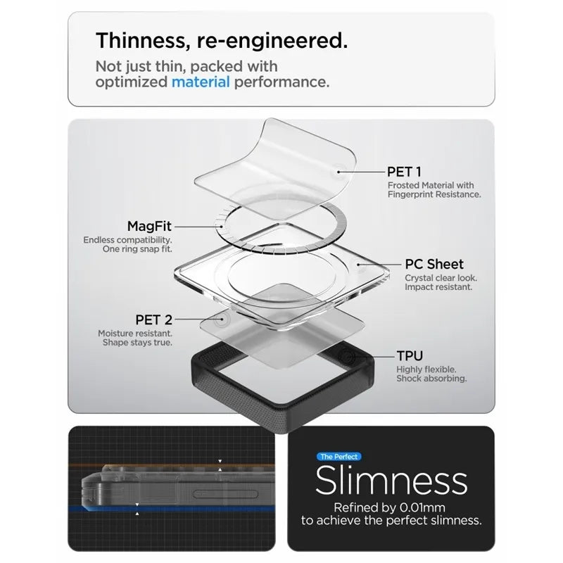 Spigen Ultra Hybrid Mag MagSafe – dėklas Samsung Galaxy S26 Ultra (Frost Black)
