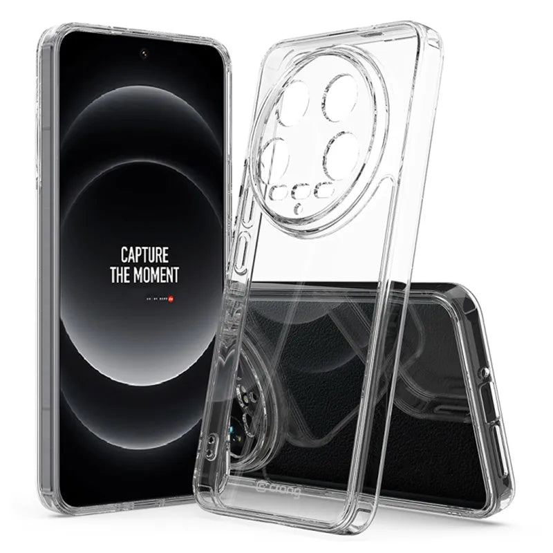 Crong Crystal Shield Cover – Xiaomi 14 Ultra dėklas (permatomas)