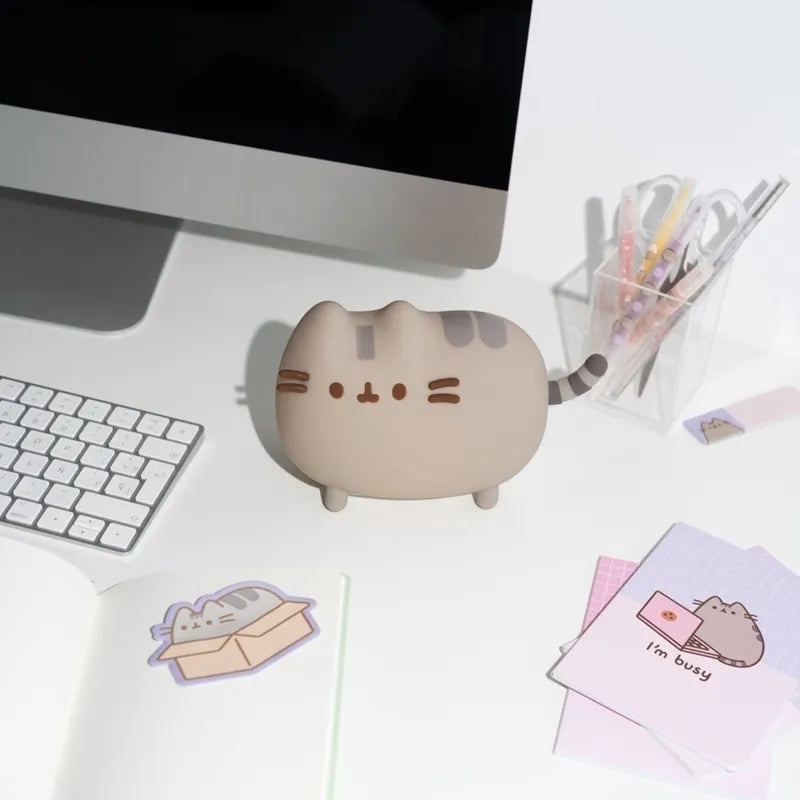 Pusheen – minkšta silikoninė LED naktinė lemputė vaikams su reguliuojamu ryškumu