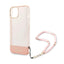 Guess Translucent Pearl Strap - dėklas, skirtas iPhone 14 Plus (rožinis)