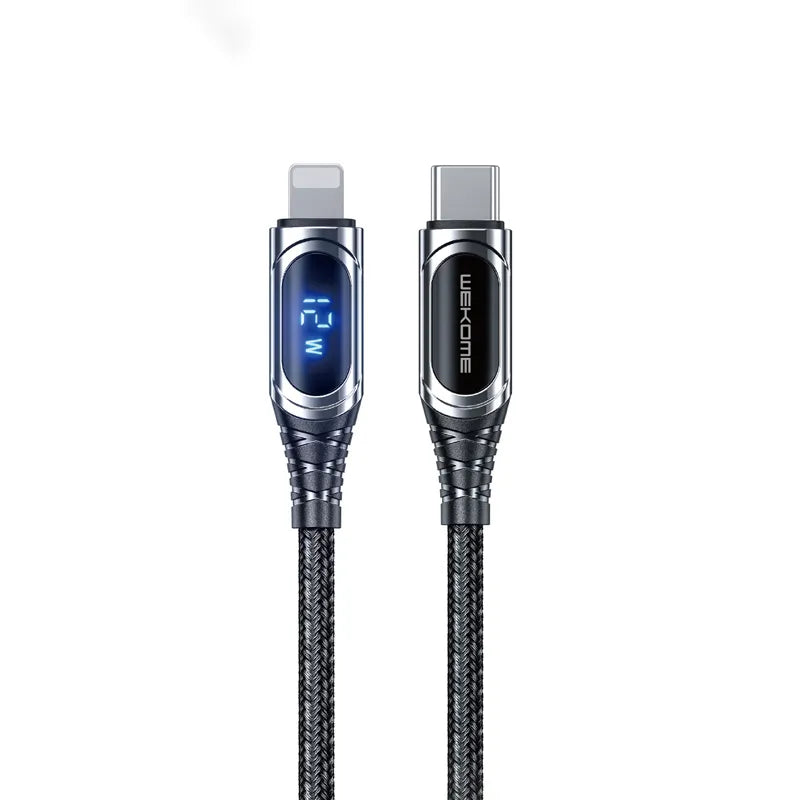 WEKOME WDC-167 Sakin Series - USB-C į Lightning greito įkrovimo PD 20W laidas 1 m (tamsiai pilkas)