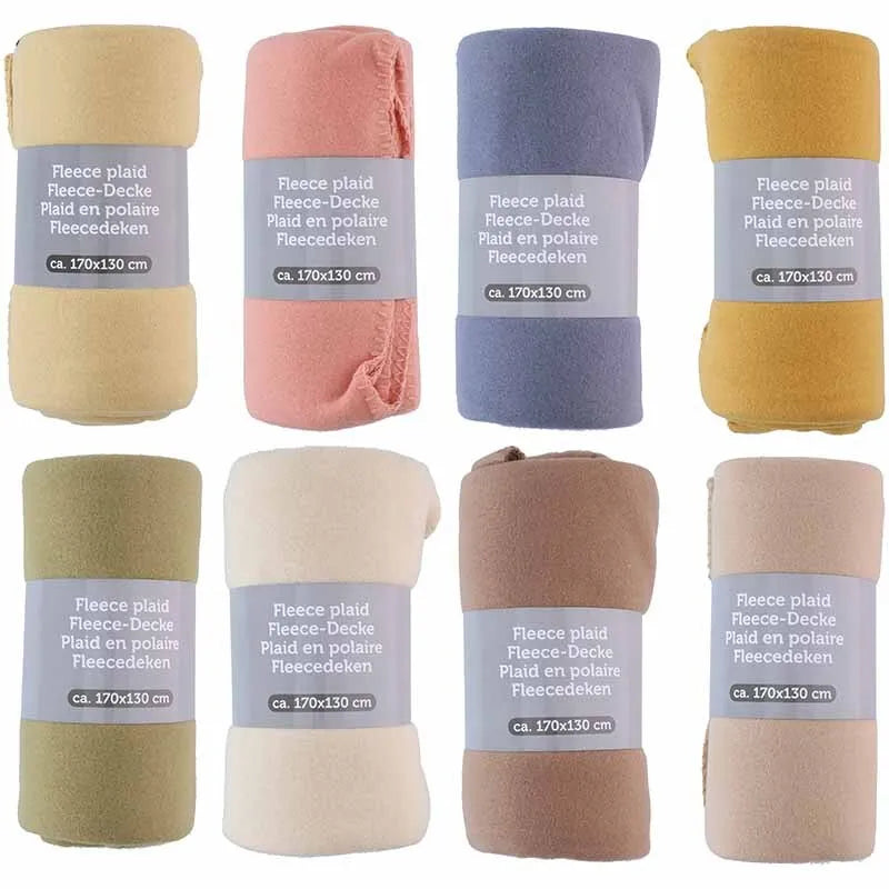 Fleece užklotas 170x130 (geltonas)