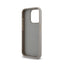 DKNY Leather Mono Stripe & Metal Logo – Dėklas, skirtas iPhone 15 Pro Max (smėlio spalvos)