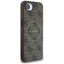 Guess 4G Ring Classic Logo MagSafe – dėklas skirtas iPhone 16e (rudos spalvos)