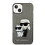 Karl Lagerfeld IML Glitter NFT Karl & Choupette – Dėklas iPhone 14 Plus (juodas)