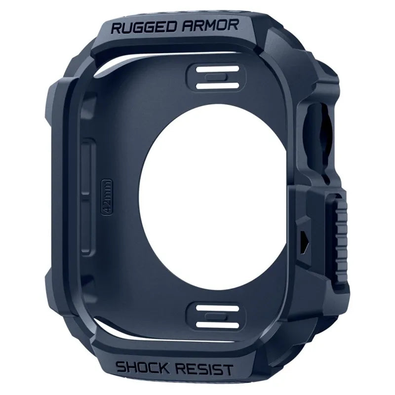 Spigen Rugged Armor V2 – dėklas Apple Watch 10/11 42 mm (tamsiai mėlynas)