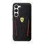 Ferrari Carbon Contrast Edges – dėklas Samsung Galaxy S23+ (juodas)