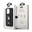 Karl Lagerfeld Gripstand Saffiano Choupette Pins - dėklas iPhone 15 Pro (juodas)