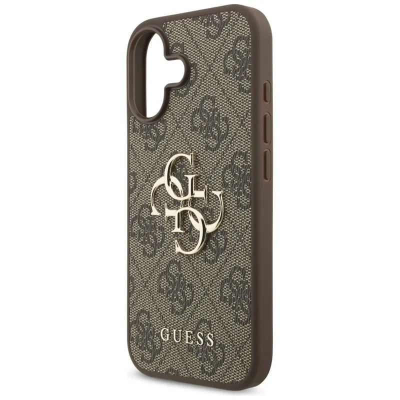 Guess 4G Big Logo – dėklas iPhone 17 (rudos spalvos)