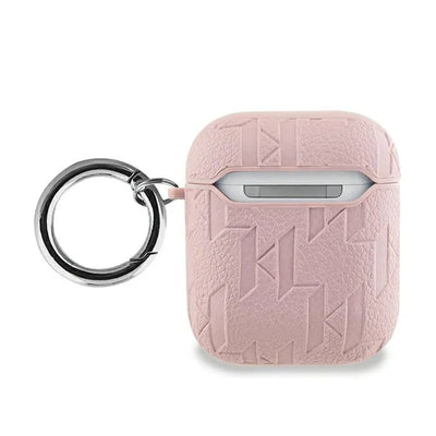 Karl Lagerfeld Monogram Karl Head – AirPods 1/2 gen dėklas (rožinis)