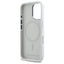 Karl Lagerfeld Silicone Shadow Metal Initial MagSafe – dėklas iPhone 16 (baltas)