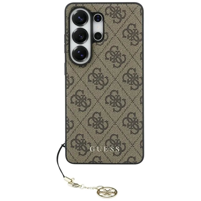 Guess 4G Classic Logo Charm MagSafe - Dėklas Samsung Galaxy S26 Ultra (Rudas)