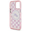 Karl Lagerfeld IML Monogram Karl & Choupette Head MagSafe – Dėklas iPhone 16 Pro (rožinis)