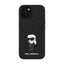 Karl Lagerfeld Fixed Glitter Ikonik Logo Metal Pin – iPhone 15 / 14 / 13 dėklas (juodas)