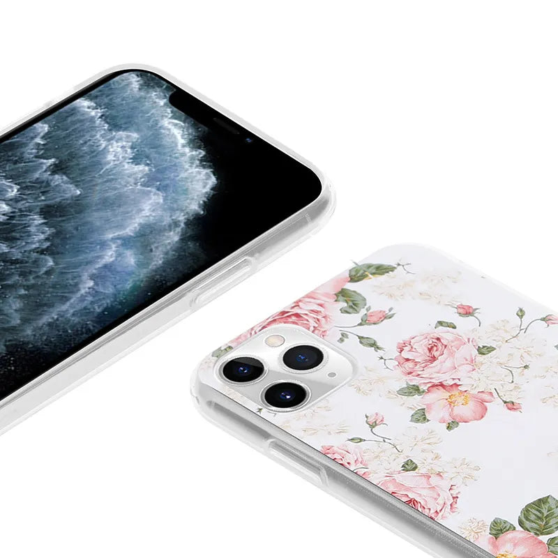 „Crong Flower Case“ – „iPhone 11 Pro“ dėklas (02 raštas)