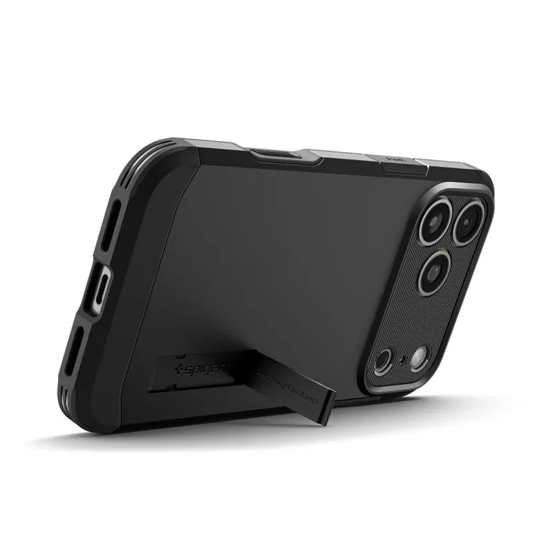 Spigen Tough Armor T Mag MagSafe – dėklas iPhone 17 Pro (juodas)