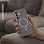 Crong Hybrid Matte Magnetic – „MagSafe“ dėklas, skirtas „Samsung Galaxy S26“ (pilkas)