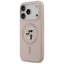 Karl Lagerfeld Silicone Karl & Choupette Ring MagSafe – Dėklas iPhone 17 Pro (rožinis)