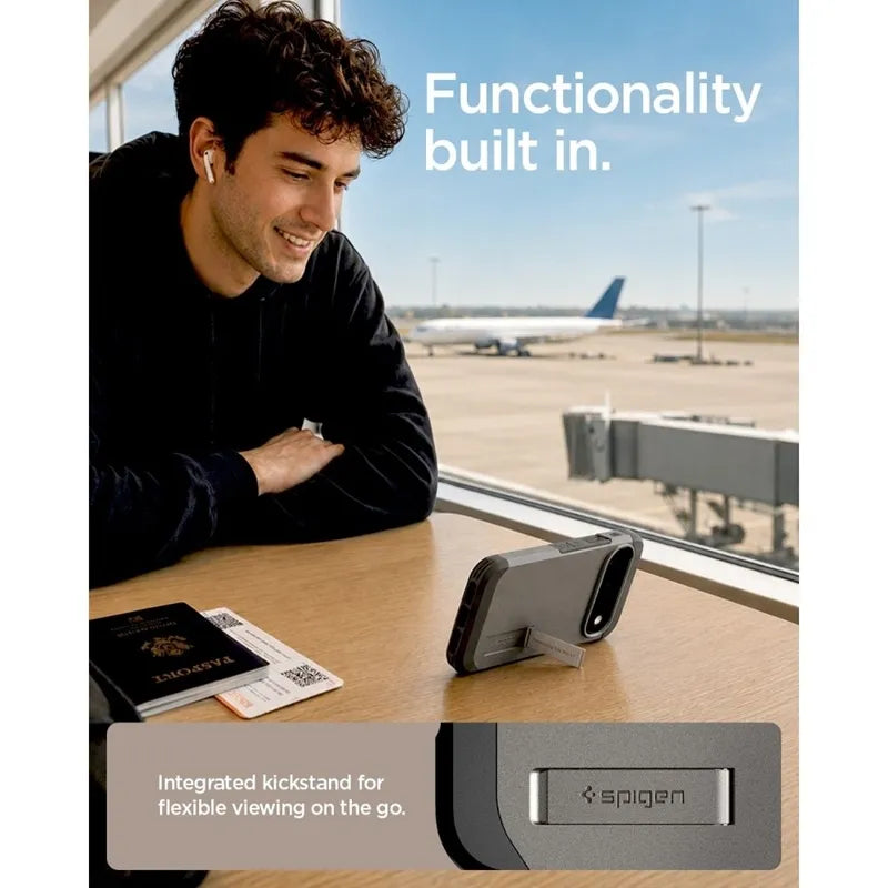 Spigen Tough Armor Mag MagSafe – dėklas Google Pixel 11 Pro (Gunmetal)