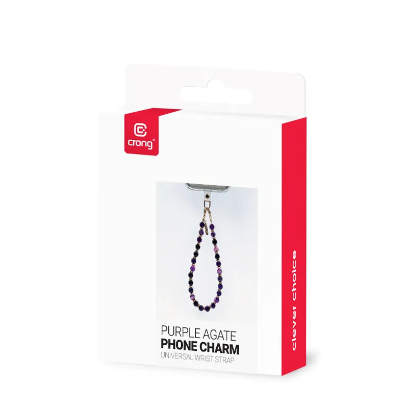 Crong Phone Charm – telefono pakabukas (purpurinis agatas)