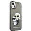 Karl Lagerfeld IML Glitter NFT Karl & Choupette – Dėklas iPhone 14 Plus (juodas)